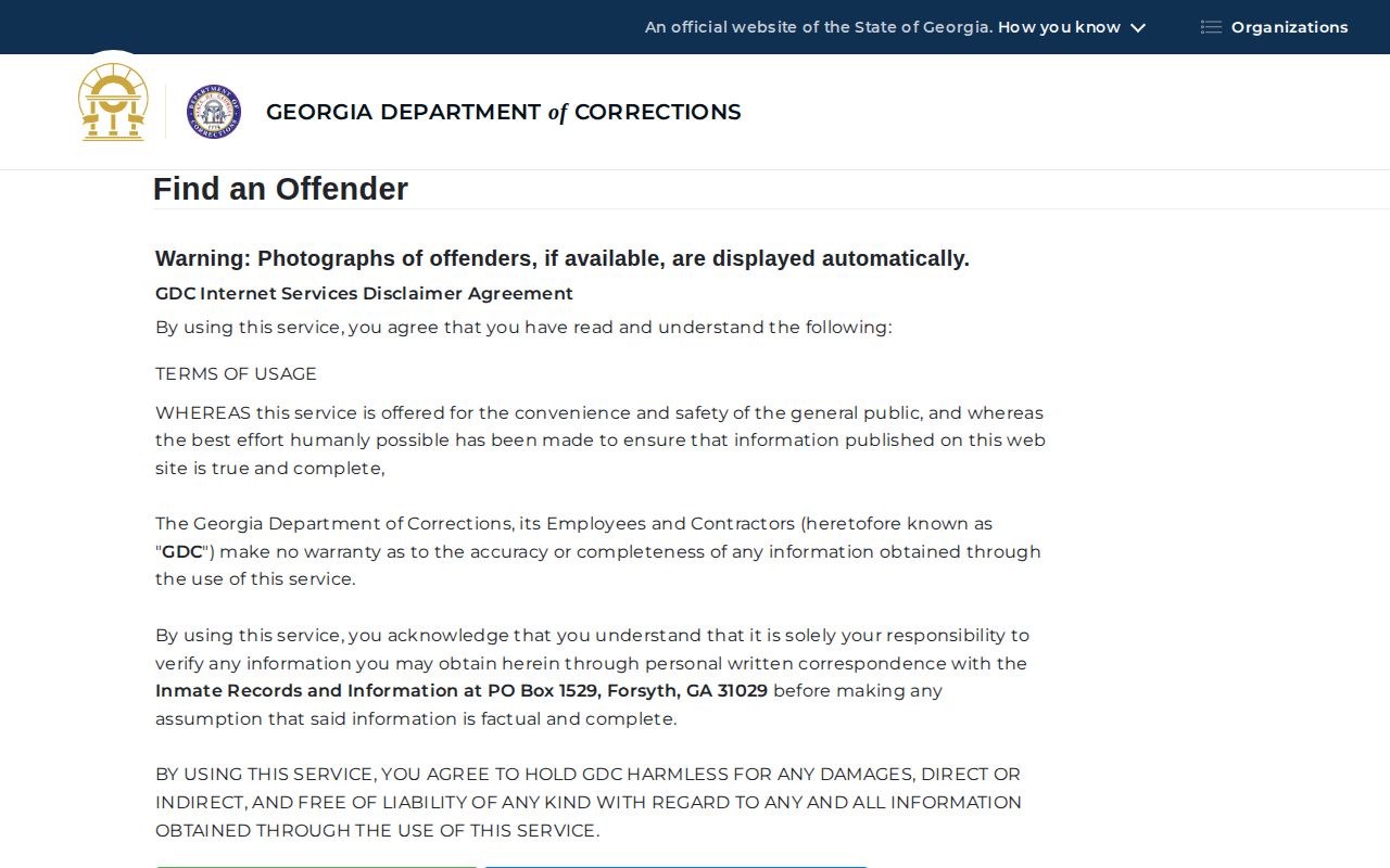 Clayton County released inmate mugshots and GDC offender photo search
