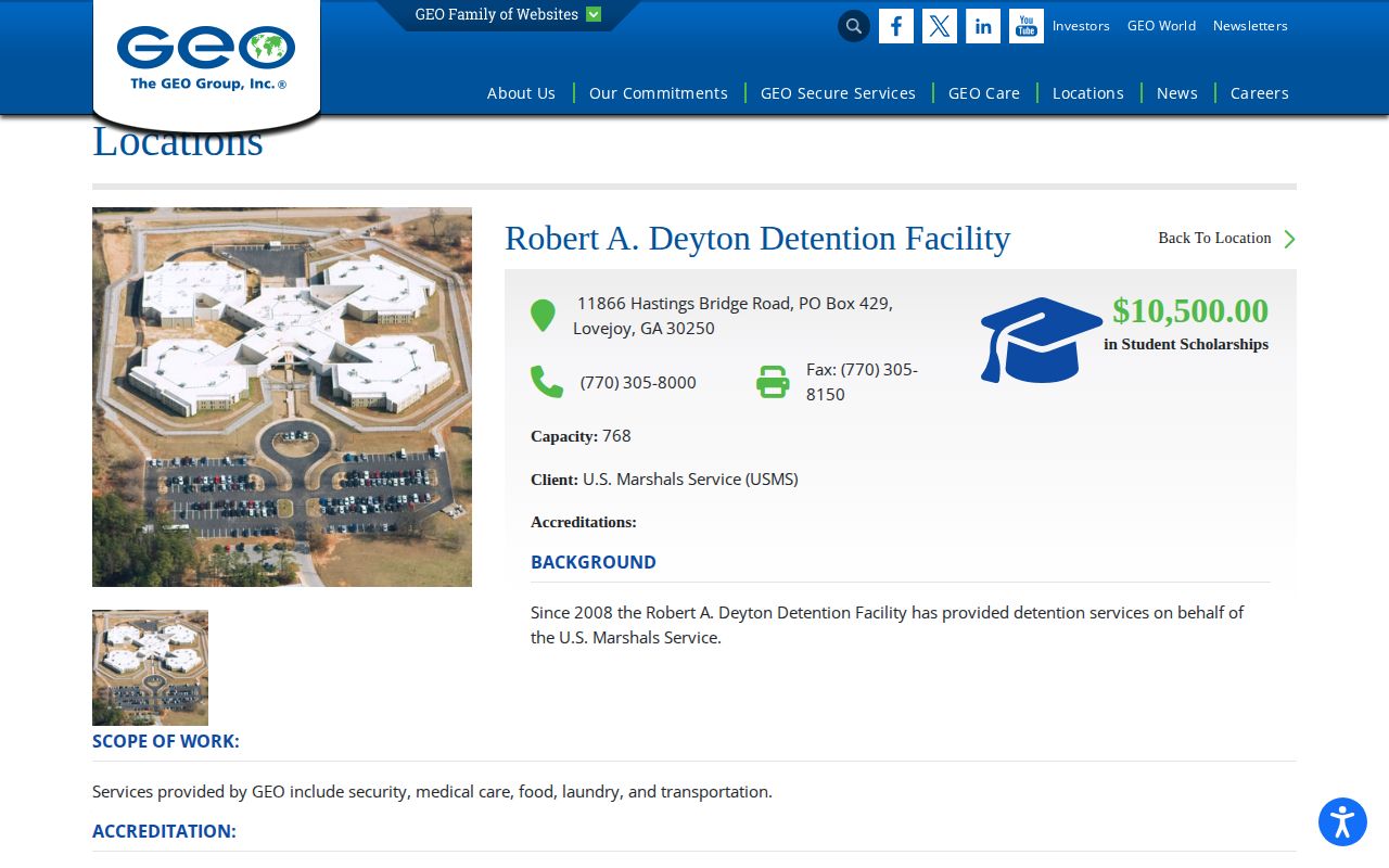 Robert A. Deyton Detention Facility federal release source